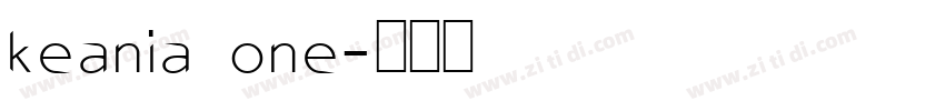 keania one字体转换